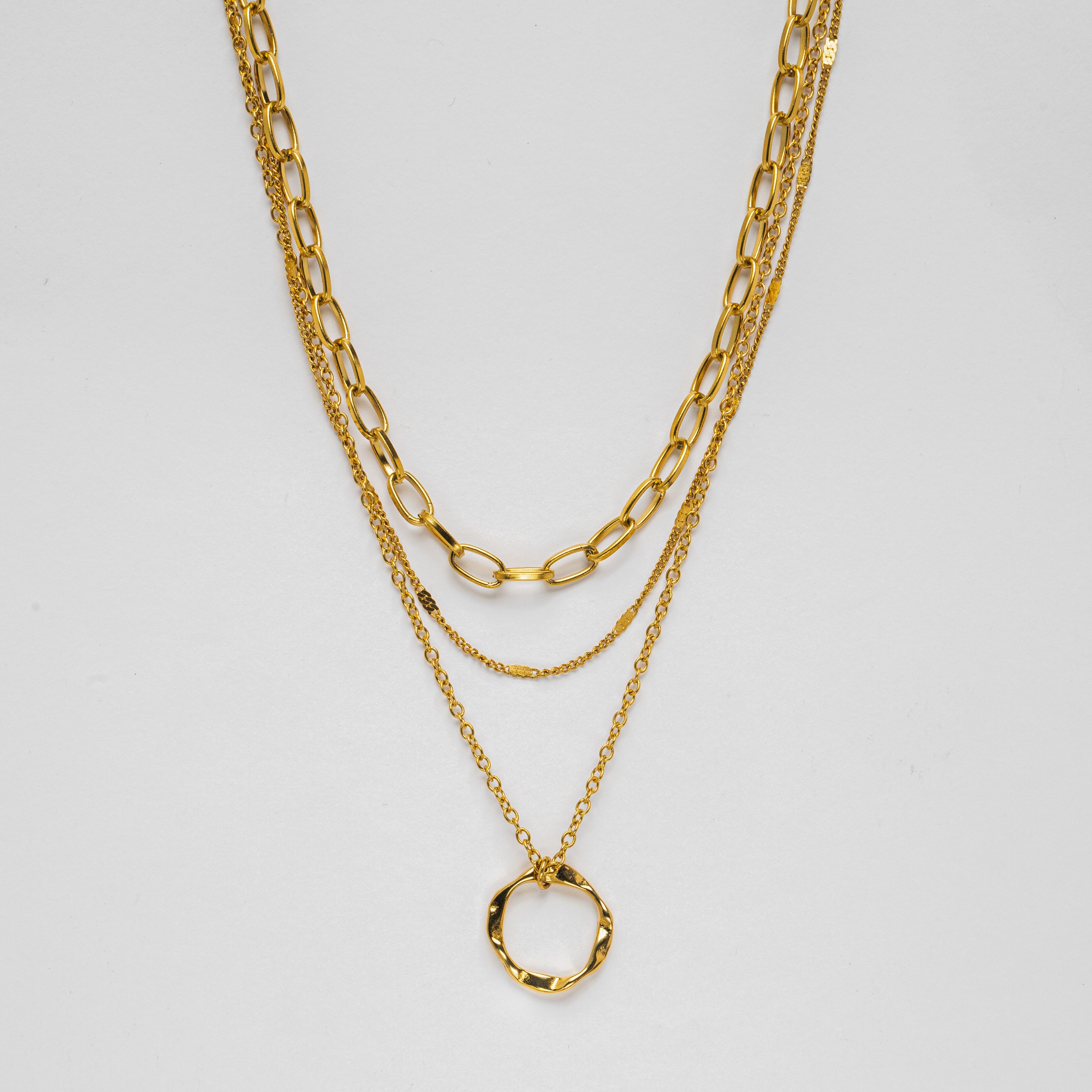 Gouden Vintage Gelaagde Ketting